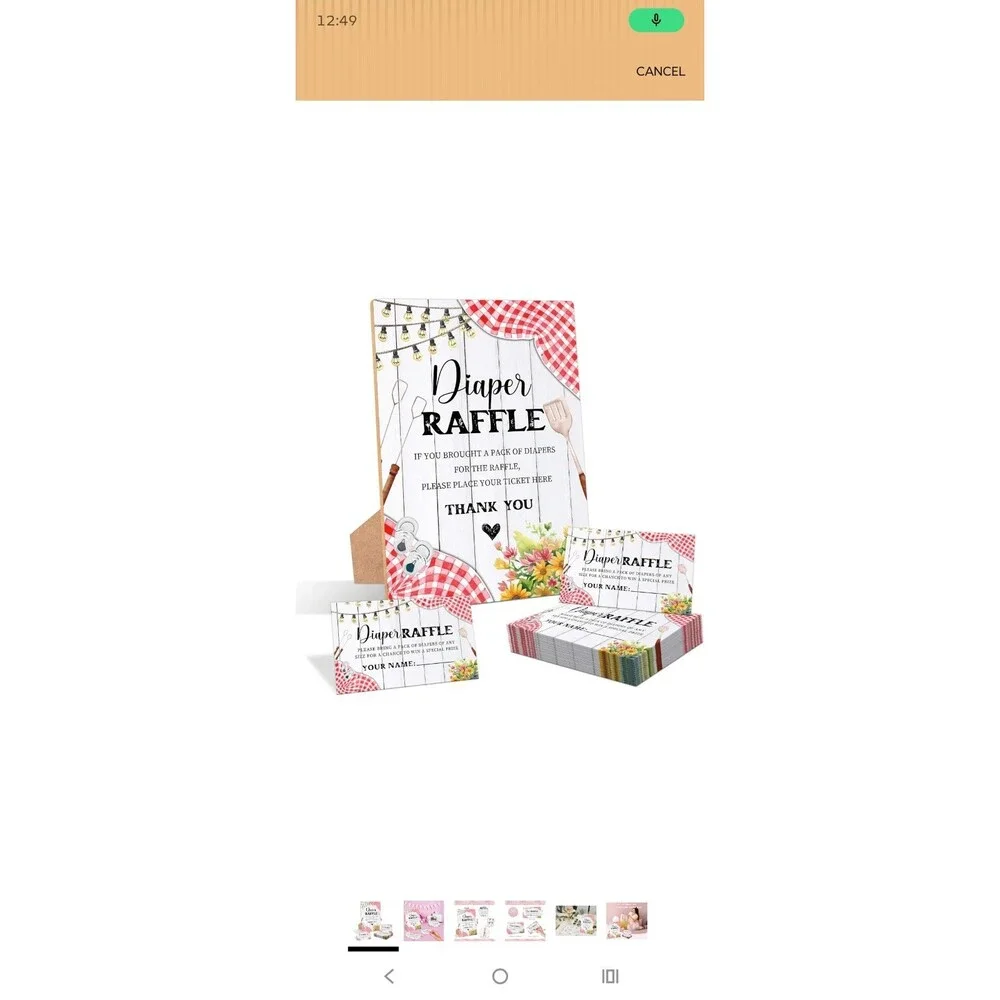 BBQ Baby Shower Table Sign, Cards and Gifts Sign Diaper Raffle